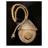 Gniazdko kokosowe "Dziupla" ze sznurem