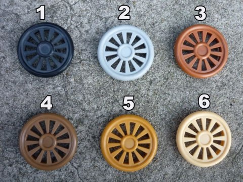 Kółka wentylacyjne do terrarium - 4 sztuki