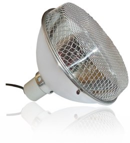 Lampa z ceramiczna oprawka 252mm + siatka ochronna SILVER REPTI GOOD