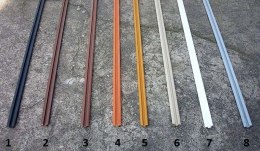 Prowadnice do szyb terrarium jednotorowa PCV - 100cm