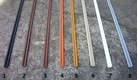 Prowadnice do szyb terrarium jednotorowa PCV - 100cm