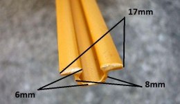 Prowadnice do szyb terrarium jednotorowa PCV - 100cm