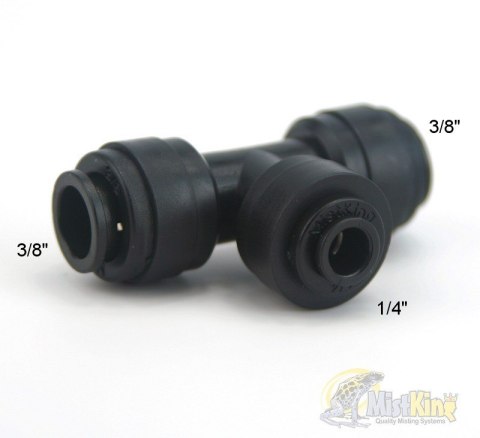 Redukcja T żeńska 3/8" na 1/4" MistKing