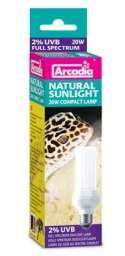 Żarówka UVB 2% 20W Natural Sunlight ARCADIA