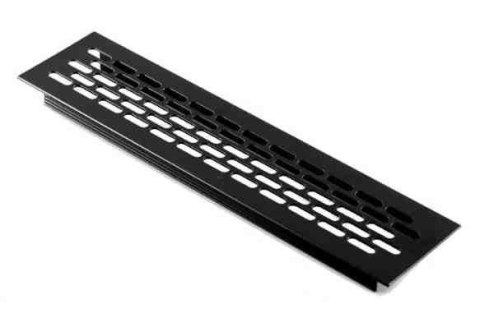 Kratka wentylacyjna aluminium czarna 245x60mm