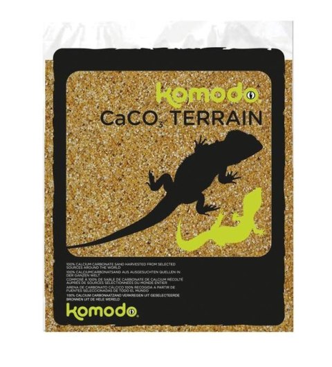 Piasek jadalny dla gadów pustynnych CaCo3 Caramel 4kg KOMODO