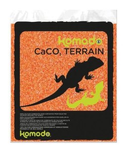 Piasek jadalny dla gadów pustynnych CaCo3 Orange 4kg KOMODO