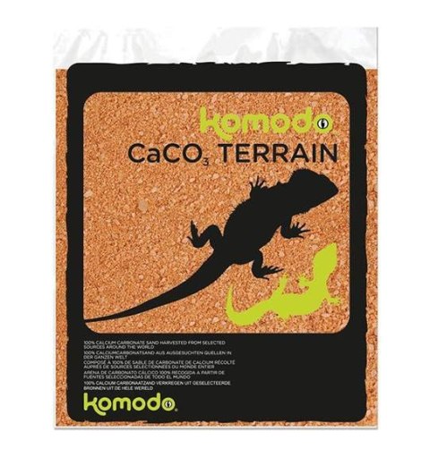Piasek jadalny dla gadów pustynnych CaCo3 Terracota 4kg KOMODO