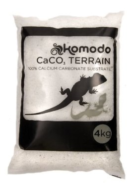 Piasek jadalny dla gadów pustynnych CaCo3 White 4kg KOMODO