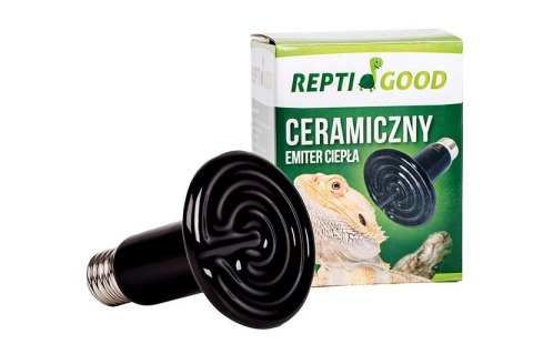 Promiennik ceramiczny 25 - 200W CZARNY REPTI GOOD
