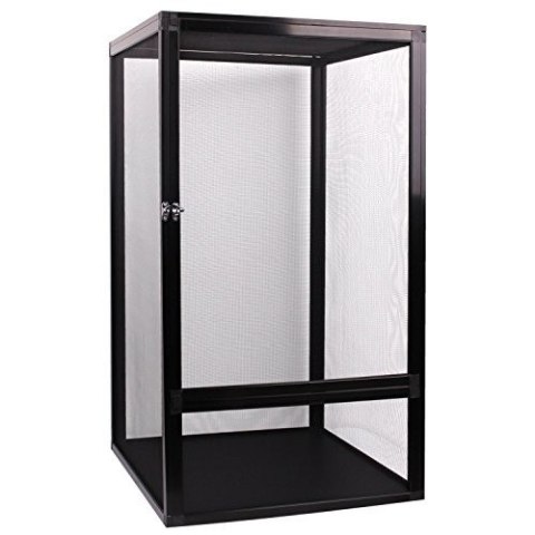 TERRARIUM 50x50x100cm CZARNE AKRYL+SIATKA SCREEN REPTI GOOD