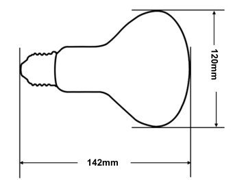 Żarówka Reptile UV 100W CLEAR LUCKY HERP