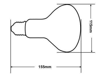 Żarówka Reptile UV 160W FROSTED LUCKY HERP