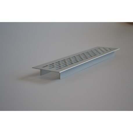 Kratka wentylacyjna aluminium srebrna 245x60mm