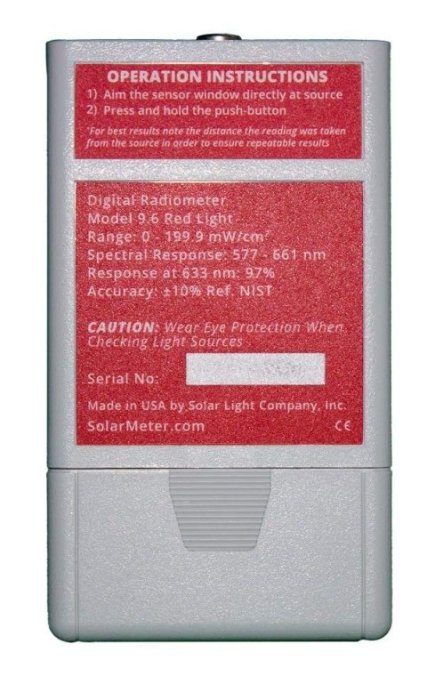 Miernik 9.6 Visible Red Light Solarmeter
