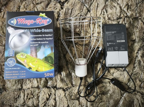 Kompletny zestaw 50W WIDE metahalogen + ballast + lampa MEGA RAY