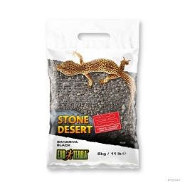 Piasek, glina, kamienie Stone Desert Black 5kg EXO TERRA gekony – opakowanie