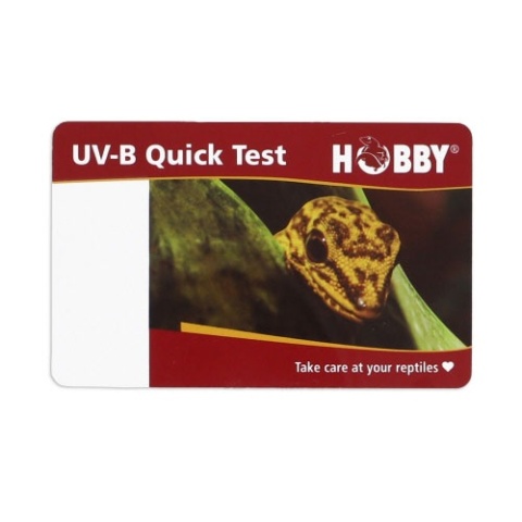 Tester wypalenia żarówek UVB Quick Test 2 karty HOBBY