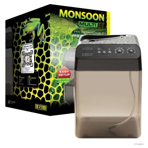 System zraszający Monsoon Multi II EXO TERRA – urządzenie i opakowanie