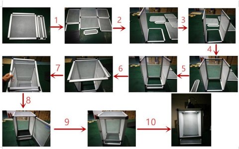 TERRARIUM 32x32x46cm + KUWETA CZARNE AKRYL+SIATKA SCREEN REPTI GOOD