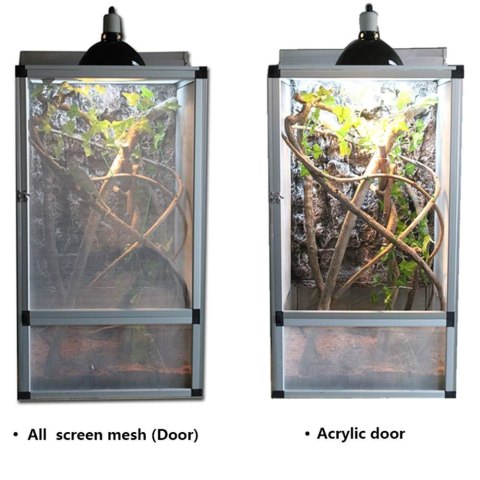 TERRARIUM 50x50x100cm + KUWETA CZARNE AKRYL+SIATKA SCREEN REPTI GOOD