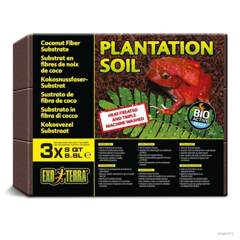 Torf 3szt 8,8L Plantation Soil EXO TERRA – nowe opakowanie