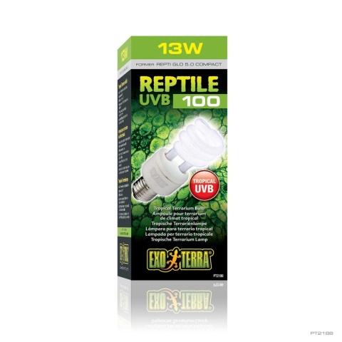 Żarówka UVB100 REPTI GLO 5.0 13W EXO TERRA – opakowanie