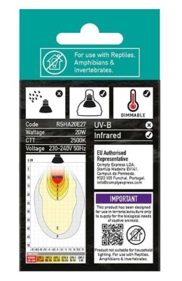 Żarówka halogenowa Mini Halogen Heat Lamp 20W Arcadia